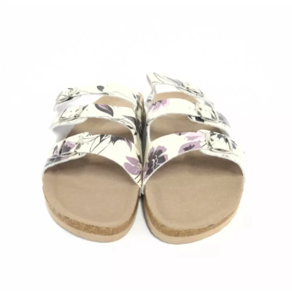 WOMEN'S GOLD COAST BUCKLES SLIDE COMFORTABLE SANDA - Picture 1 of 5